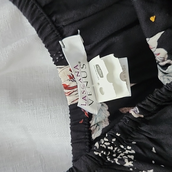 Lascana Venus Black and Peach/Pink Floral Maxi Dress, Small, $34 - Picture 3 of 14